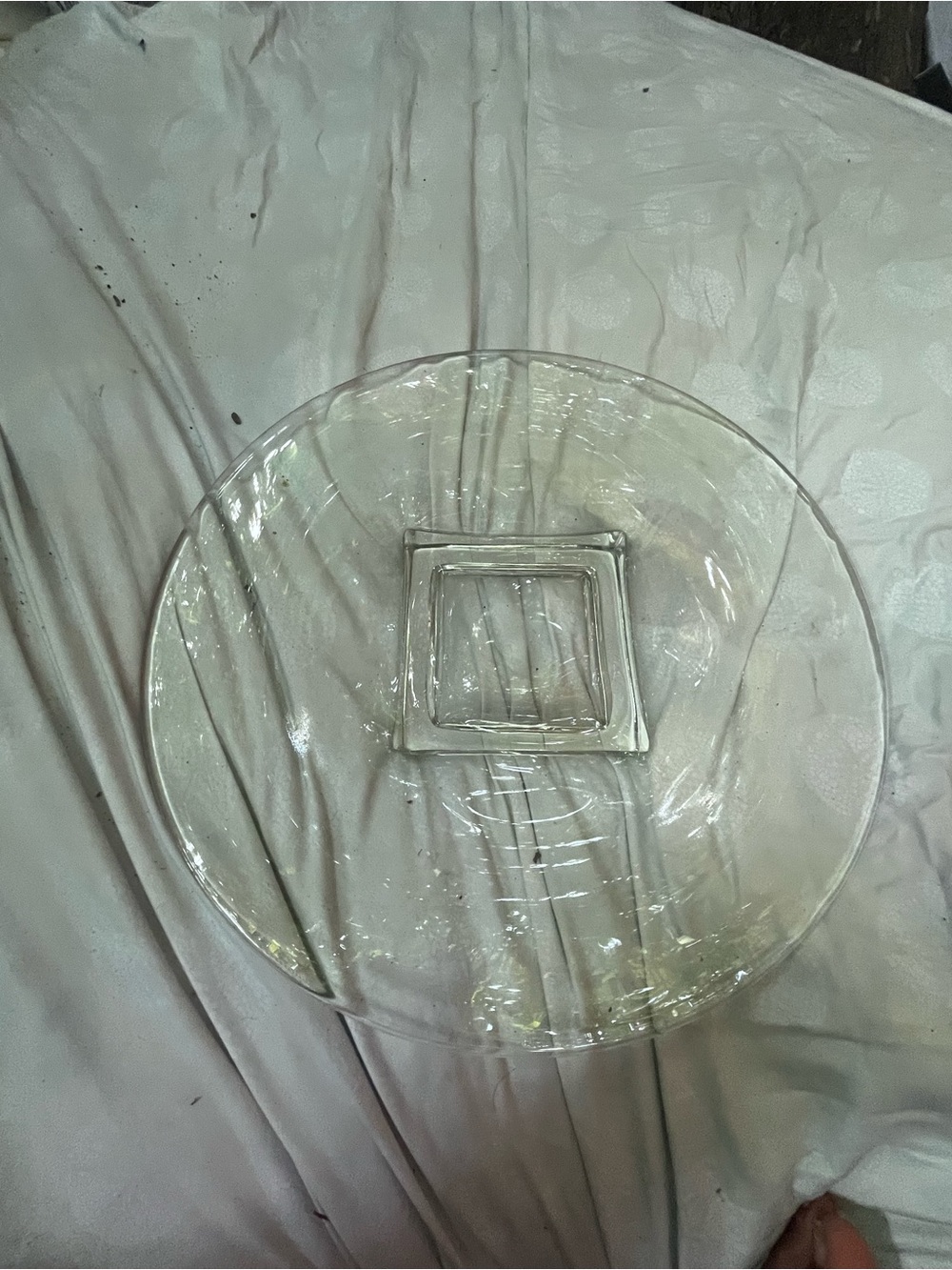 Clear Glass Decorative Wall Plate - Home Art